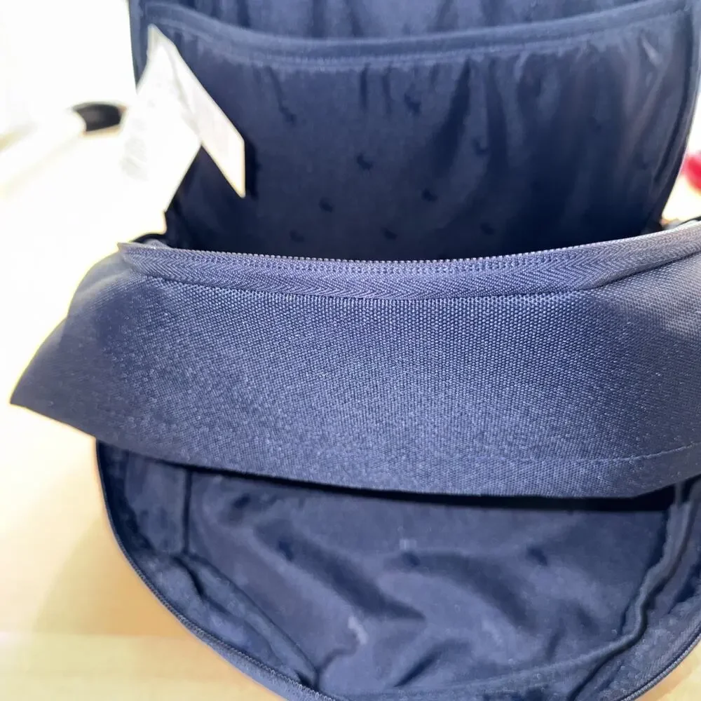 Polo Ralph Lauren Navy Backpack Full Size Laptop Unisex Embroidered Bear School
